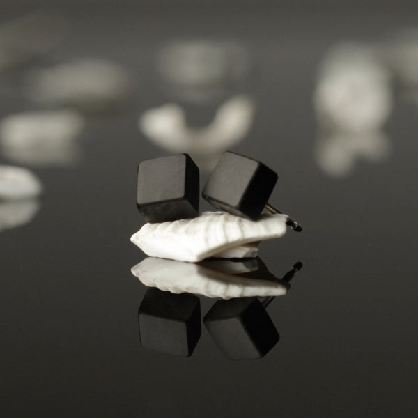 Gola - Handmade in Ireland - Small cube wooden studs