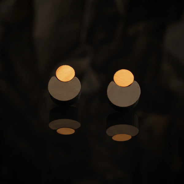 Mini-Pearls - Small Pearl shaped wooden earrings - handmade in Ireland by Irish jewellery designer Rowena Sheen
