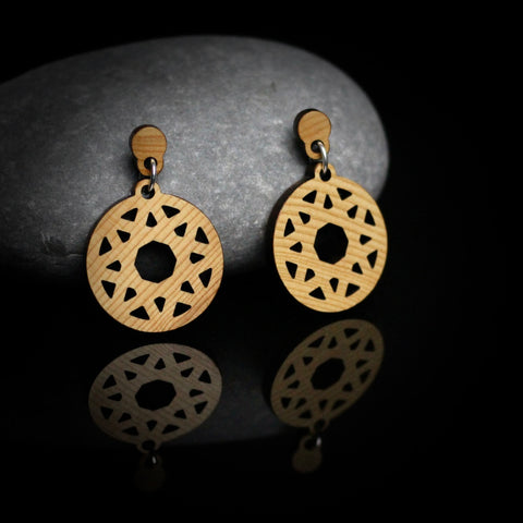 Setareh Wooden Drop Earrings