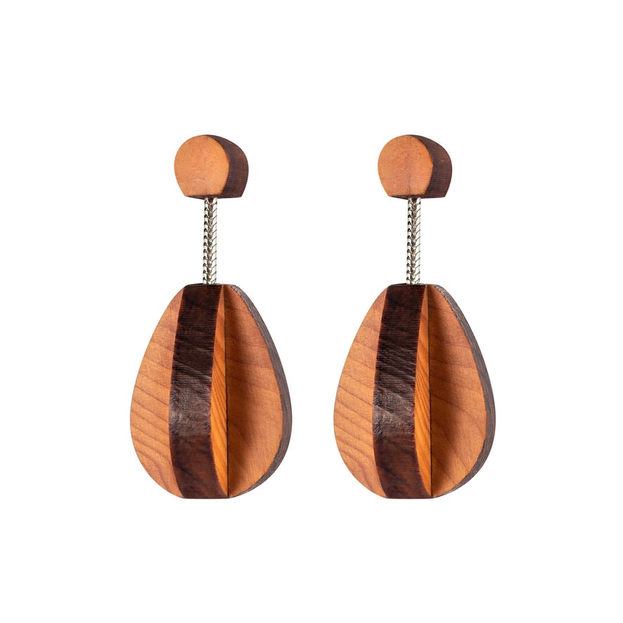 Earrings made out of wood store