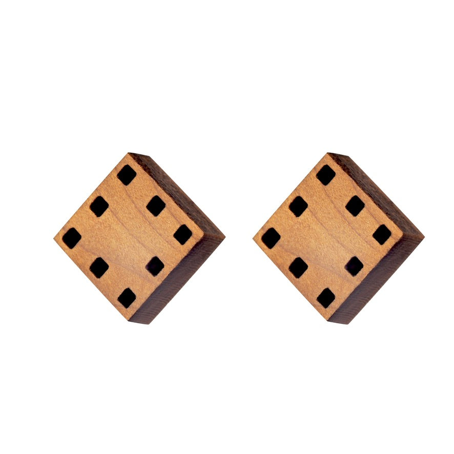 Squares - Geometric Stud Earrings - Irish made Jewellery by designer Rowena Sheen 